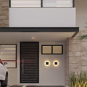 Minimalist Round / Square Outdoor Wall Lamp LED, Black / White — view 10