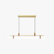 Modern Linear Metal Pendant Light, Black / Gold by Tallis Home