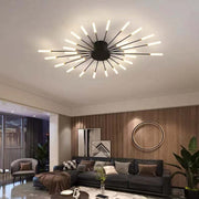 Flush-Mount Ceiling Light Fireworks, Black / Gold — view 30