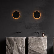 Minimalist Round / Square Outdoor Wall Lamp LED, Black / White — view 4