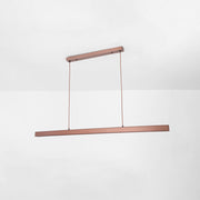 Modern Linear Metal LED Pendant Light Black / Brown — view 15