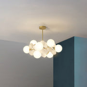 Multicolored Flower Branch Chandelier Living Room — view 38