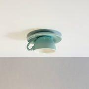 Modern Coffee Cups Ceramic Flush Ceiling Lighting — view 17