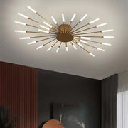Flush-Mount Ceiling Light Fireworks, Black / Gold — view 35