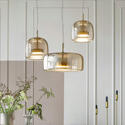Modern Glass Pendant Light Clear / Smoky / Amber — view 7
