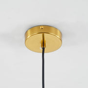 Glass Globe Pendant Light Clear & Amber — view 10