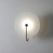 Alabaster LED Wall Lamp Round Iconic Circular — view 8