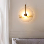 Alabaster LED Wall Lamp Round Iconic Circular — view 12