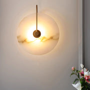 Alabaster LED Wall Lamp Round Iconic Circular — view 11