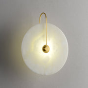 Alabaster LED Wall Lamp Round Iconic Circular — view 6
