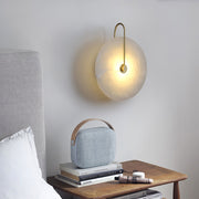 Alabaster LED Wall Lamp Round Iconic Circular — view 4