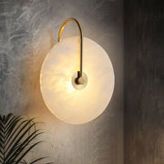 Alabaster LED Wall Lamp Round Iconic Circular — view 30