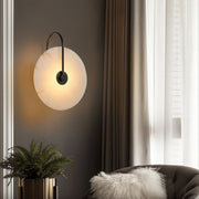 Alabaster LED Wall Lamp Round Iconic Circular — view 33