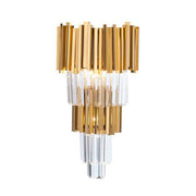 Luxury Gold Crystal Bedroom Bedside Wall Lamp — view 15