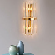 Luxury Gold Crystal Bedroom Bedside Wall Lamp — view 8