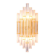 Luxury Gold Crystal Bedroom Bedside Wall Lamp — view 12