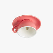 Modern Coffee Cups Ceramic Flush Ceiling Lighting by Tallis Home