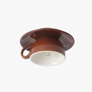 Modern Coffee Cups Ceramic Flush Ceiling Lighting — view 14