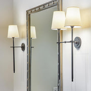 Wall Lamp Brass Fabric — view 3