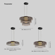 Glass Pendant Light Multi-tiered Structure — view 4