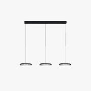 Modern Minimalist Pendant Light Red Black Silver Metal Bedroom by Tallis Home