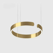 Luxury Minimalist LED Ring Pendant Light — view 13