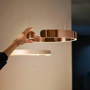 Luxury Minimalist LED Ring Pendant Light — view 3