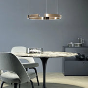 Luxury Minimalist LED Ring Pendant Light — view 10