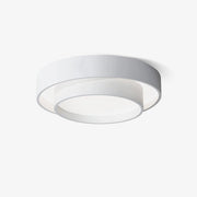 Ceiling Lamp Double Ring Grey & Black & White Cylinder shape — view 12