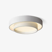 Ceiling Lamp Double Ring Grey & Black & White Cylinder shape by Tallis Home