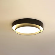 Ceiling Lamp Double Ring Grey & Black & White Cylinder shape — view 8