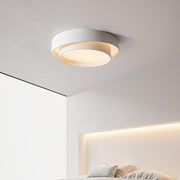 Ceiling Lamp Double Ring Grey & Black & White Cylinder shape — view 3