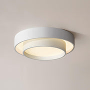 Ceiling Lamp Double Ring Grey & Black & White Cylinder shape — view 16