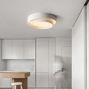 Ceiling Lamp Double Ring Grey & Black & White Cylinder shape — view 4