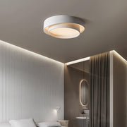 Ceiling Lamp Double Ring Grey & Black & White Cylinder shape — view 6