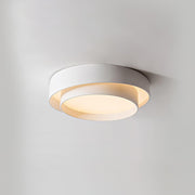 Ceiling Lamp Double Ring Grey & Black & White Cylinder shape — view 14