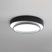 Ceiling Lamp Double Ring Grey & Black & White Cylinder shape — view 9