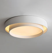 Ceiling Lamp Double Ring Grey & Black & White Cylinder shape — view 13