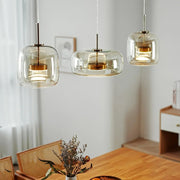 Modern Glass Pendant Light Clear / Smoky / Amber — view 16