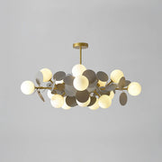 Multicolored Flower Branch Chandelier Living Room — view 23