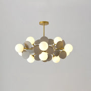 Multicolored Flower Branch Chandelier Living Room — view 26