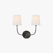 Wall Lamp Black Bronze Fabric by Tallis Home