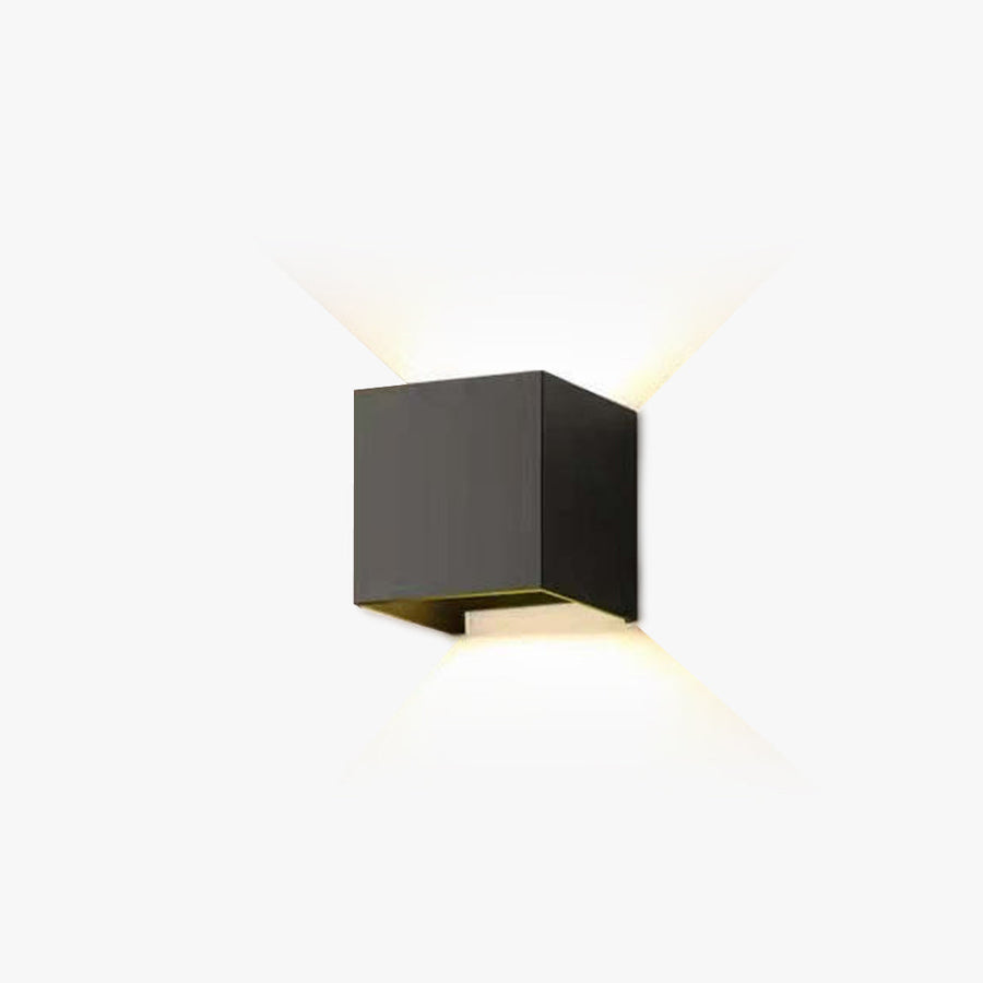 Modern Adjustable Square Outdoor Wall Lamp LED by Tallis Home