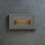 Modern Metal Square Outdoor Deck / Step Light, Black — view 15