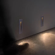 Modern Metal Square Outdoor Deck / Step Light, Black — view 7