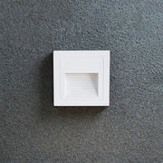 Modern Metal Square Outdoor Deck / Step Light, Black — view 13