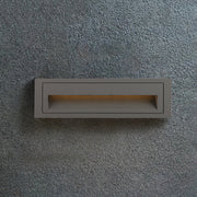 Modern Metal Square Outdoor Deck / Step Light, Black — view 17