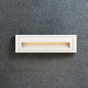 Modern Metal Square Outdoor Deck / Step Light, Black — view 14