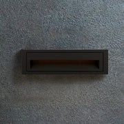 Modern Metal Square Outdoor Deck / Step Light, Black — view 16