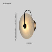 Alabaster LED Wall Lamp Round Iconic Circular — view 23